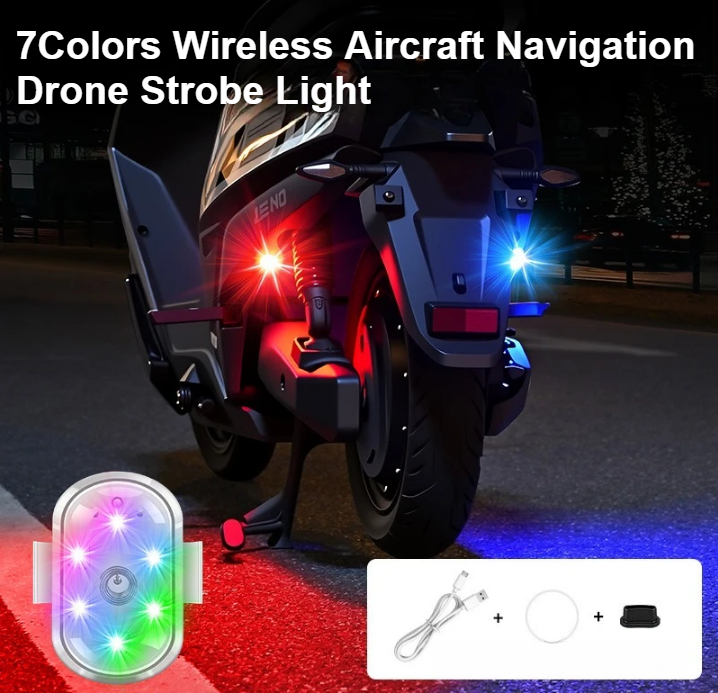 Drone Beacon Light - 7Colors Wireless Aircraft Navigation Drone Strobe